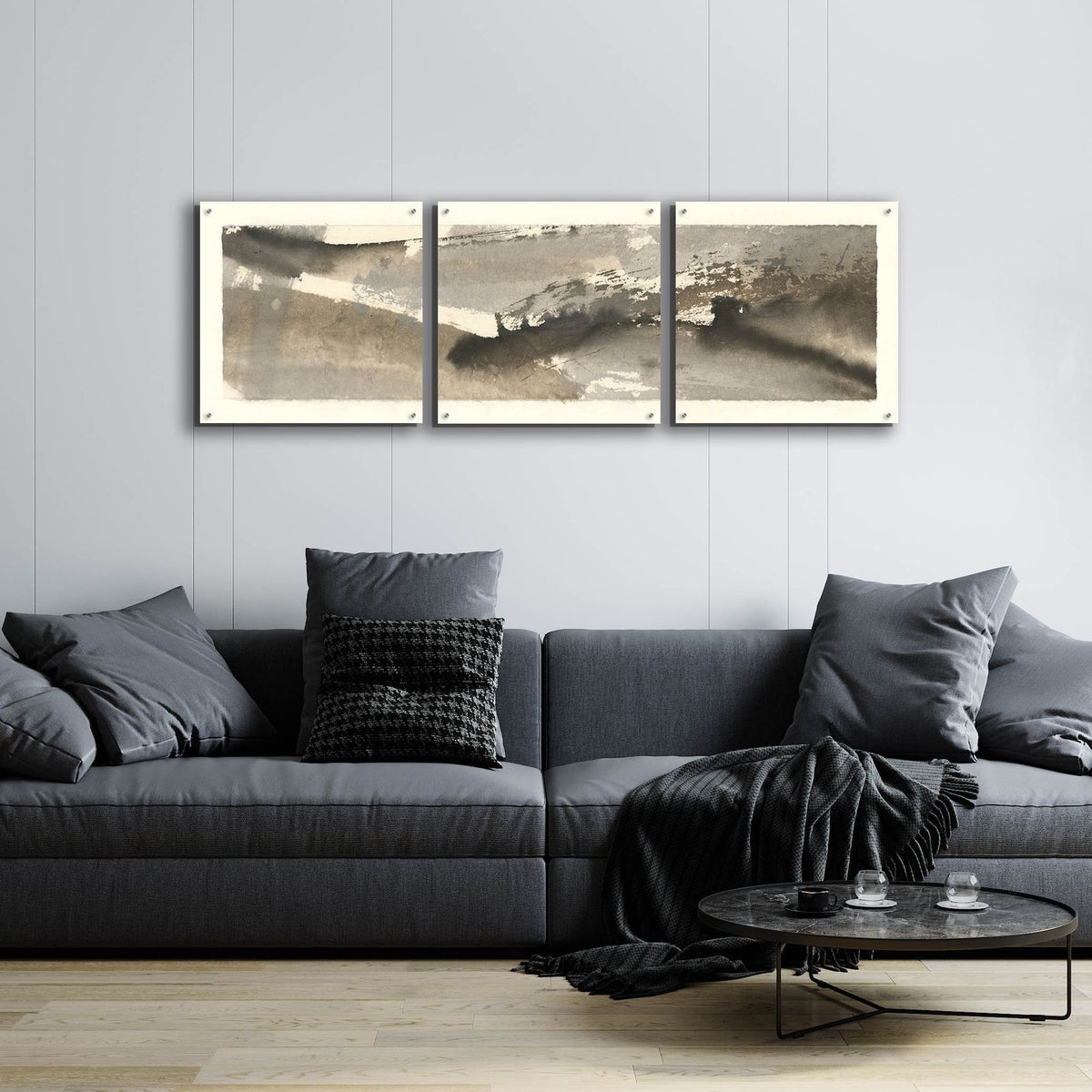 Brushscape II by Chris Paschke - 72x24 acrylic wall art in a room