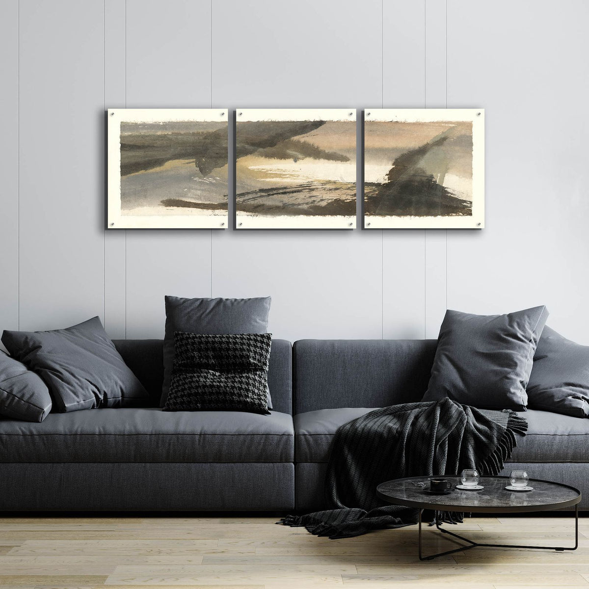 Brushscape III by Chris Paschke - 72x24 acrylic wall art in a room