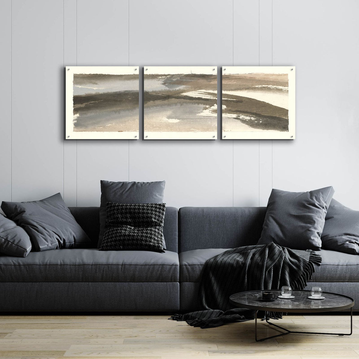 Brushscape VI by Chris Paschke - 72x24 acrylic wall art in a room