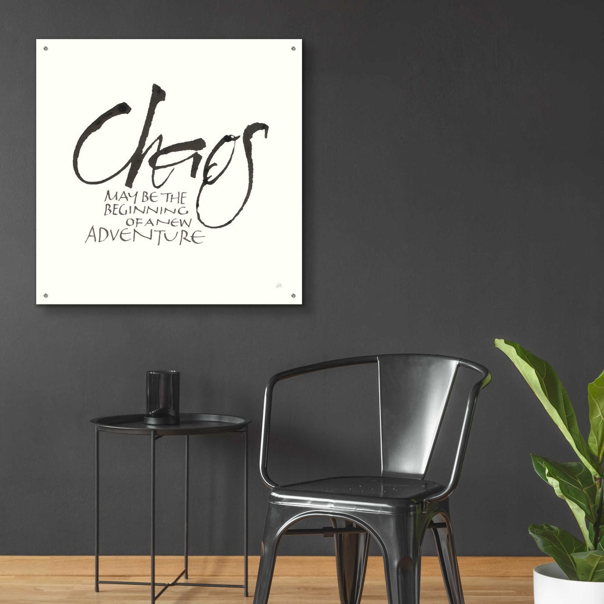 Daily Saying II by Chris Paschke - 36x36 acrylic wall art in a room