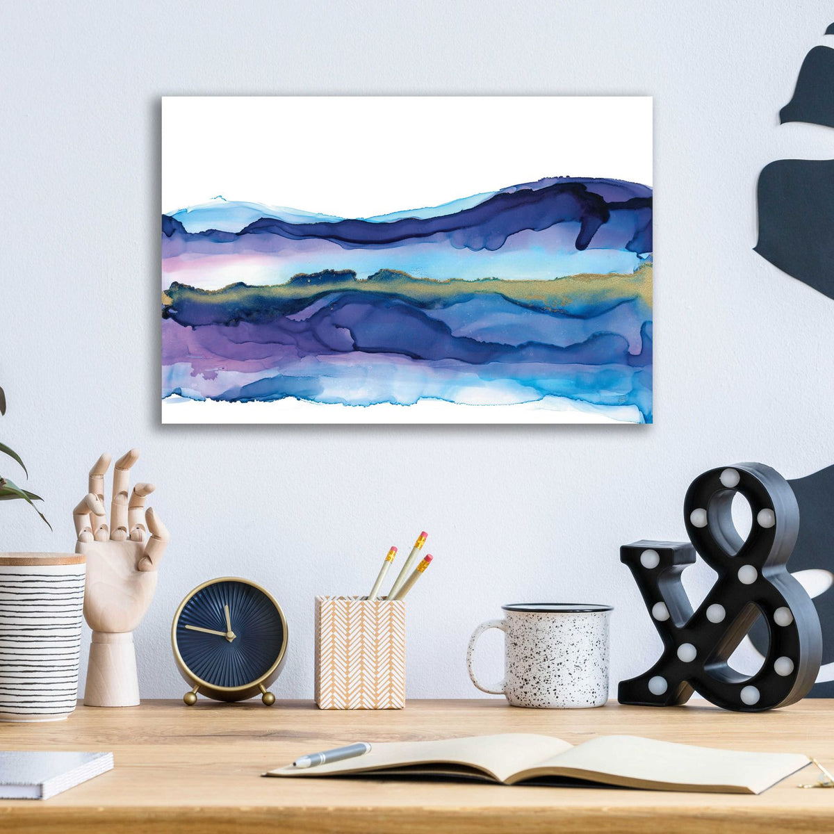 Coastal Ink I by Chris Paschke - 16x12 acrylic wall art in a room