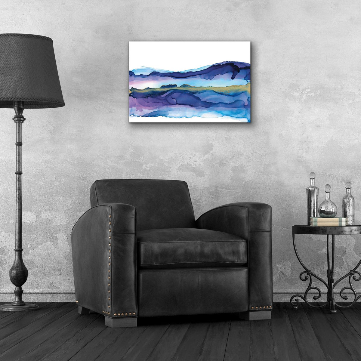 Coastal Ink I by Chris Paschke - 24x16 acrylic wall art in a room