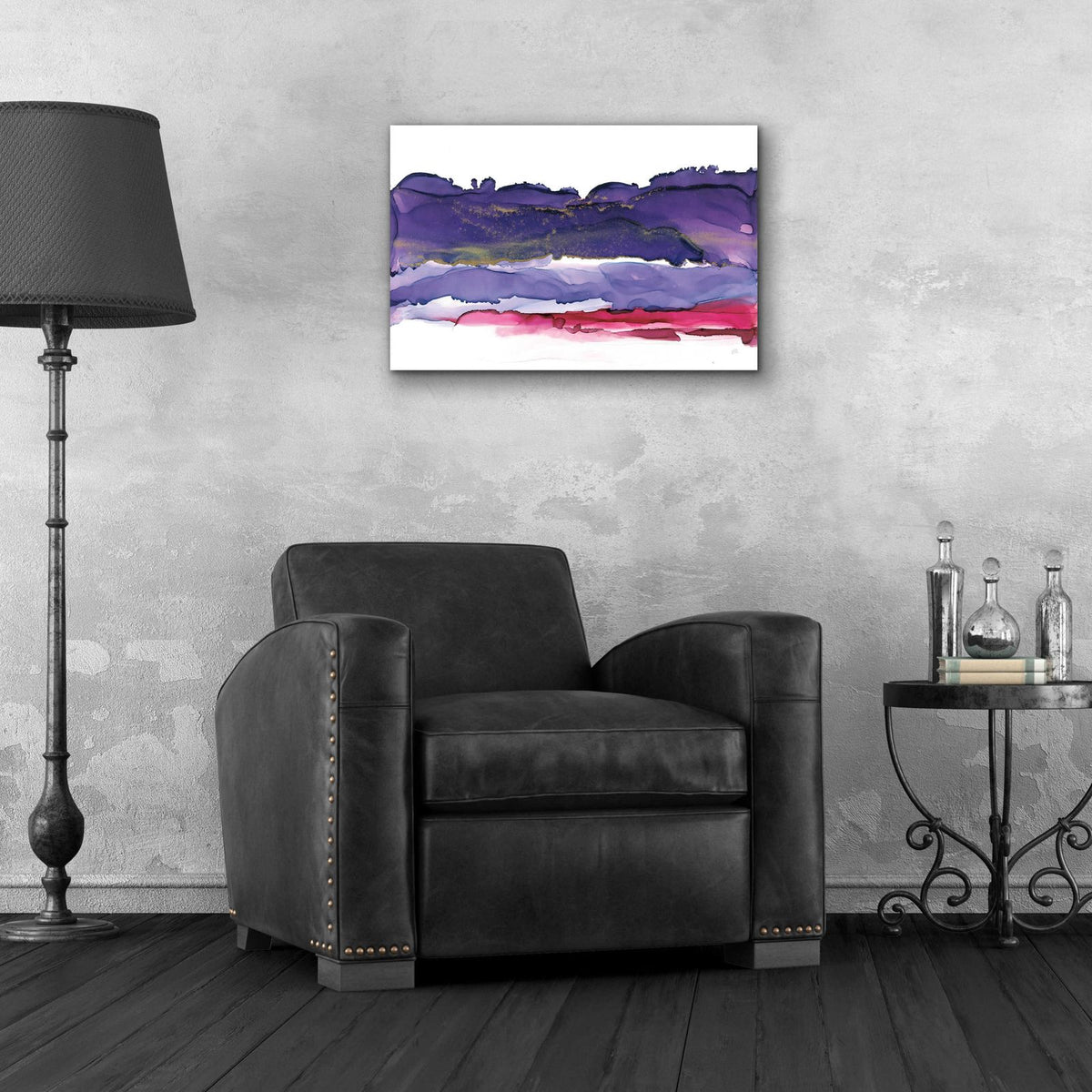 Coastal Ink IV by Chris Paschke - 24x16 acrylic wall art in a room