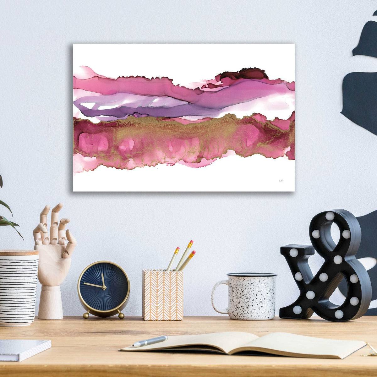 Coastal Ink V by Chris Paschke - 16x12 acrylic wall art in a room