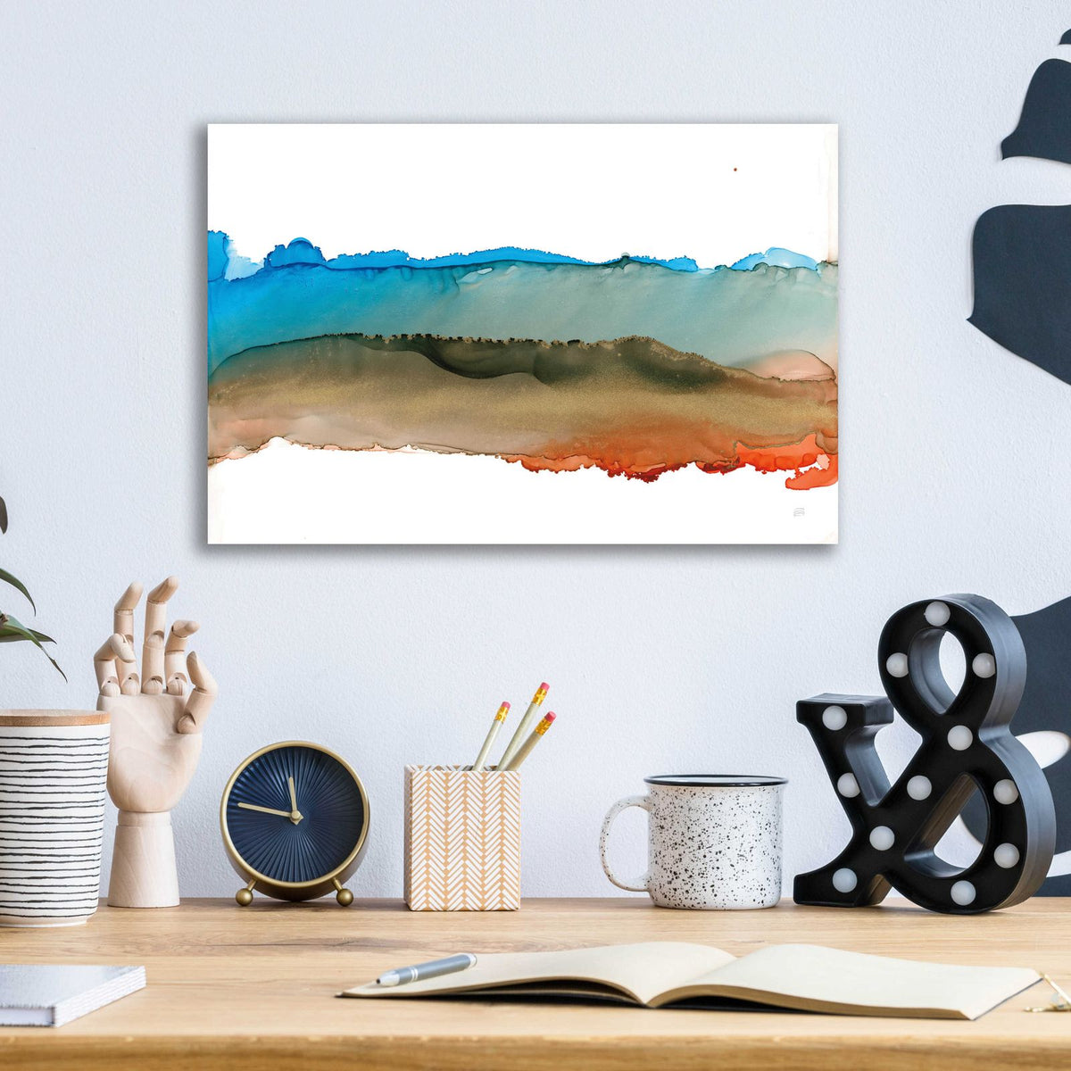 Coastal Ink VIII by Chris Paschke - 16x12 acrylic wall art in a room