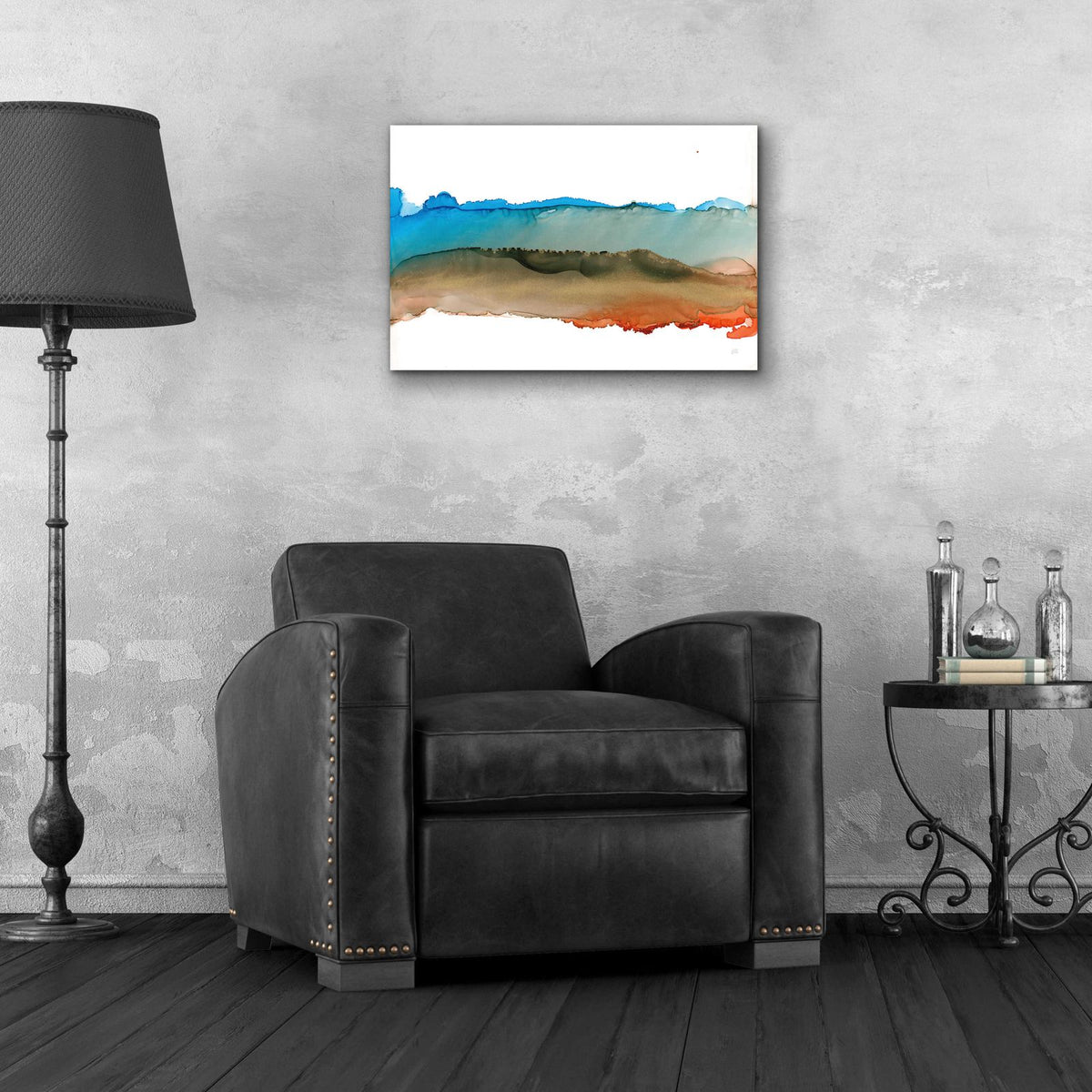 Coastal Ink VIII by Chris Paschke - 24x16 acrylic wall art in a room