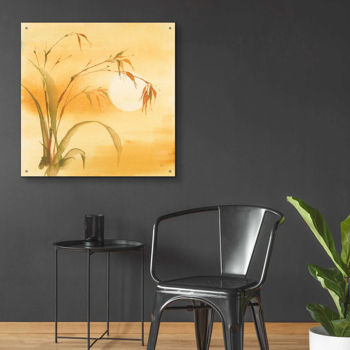 Moon Season Summer by Chris Paschke - 36x36 acrylic wall art in a room