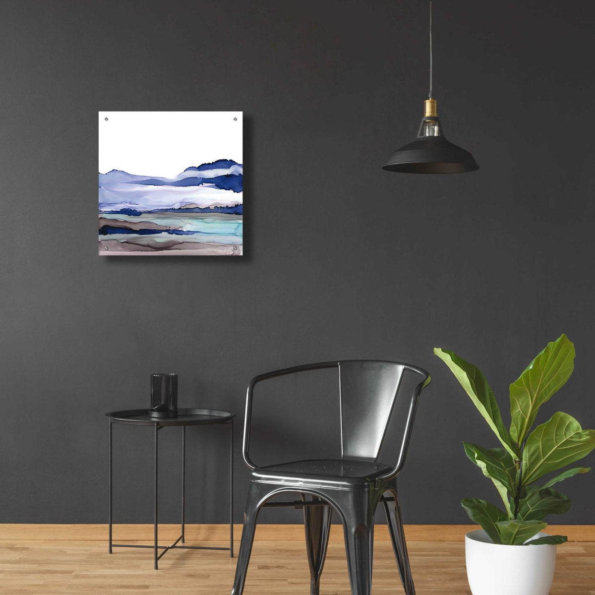 Bluescape I by Chris Paschke - 24x24 acrylic wall art in a room