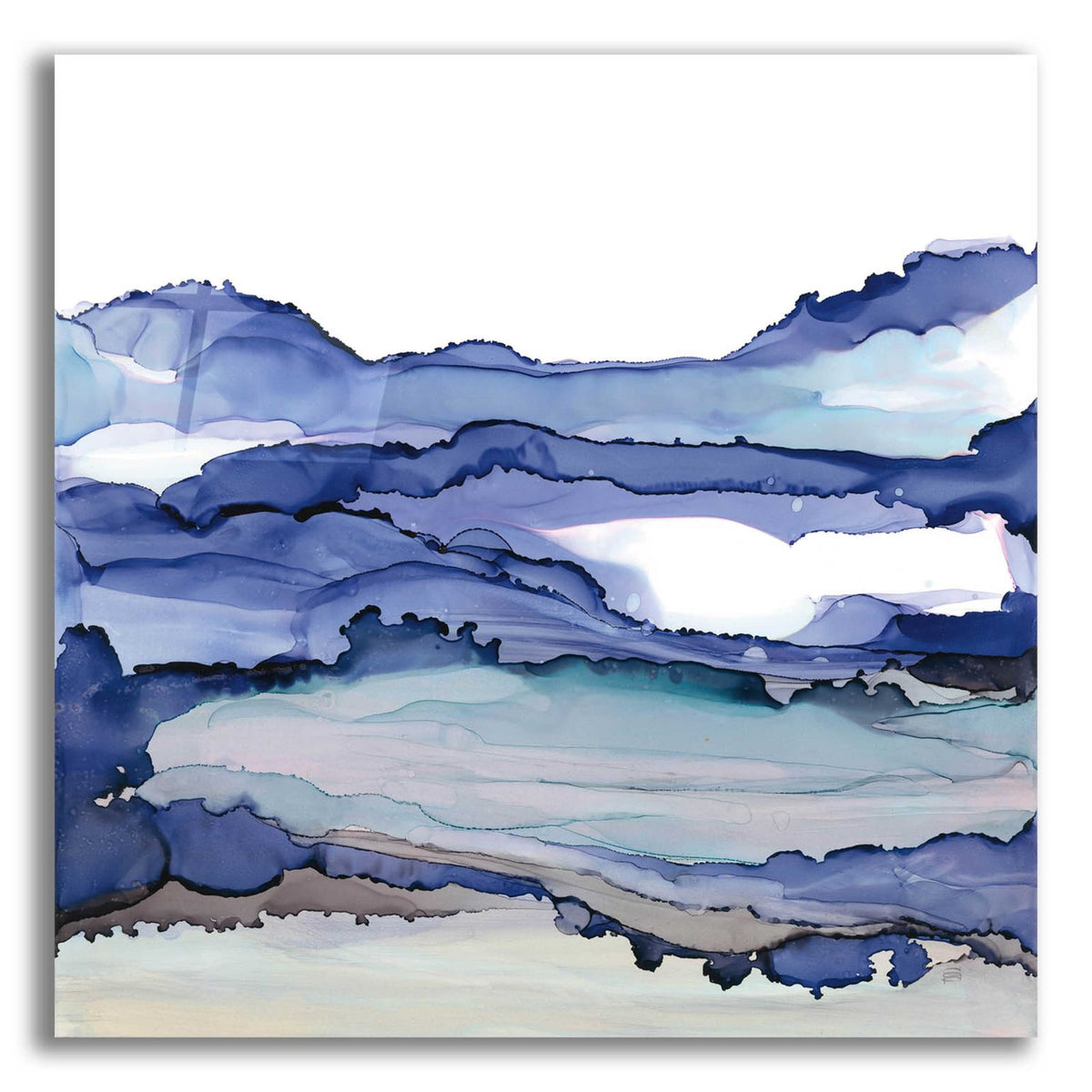 Bluescape II by Chris Paschke acrylic glass wall art