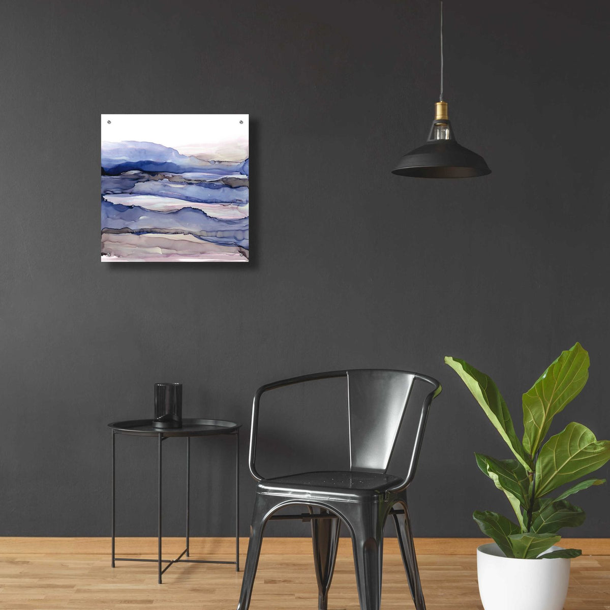 Bluescape IV by Chris Paschke - 24x24 acrylic wall art in a room