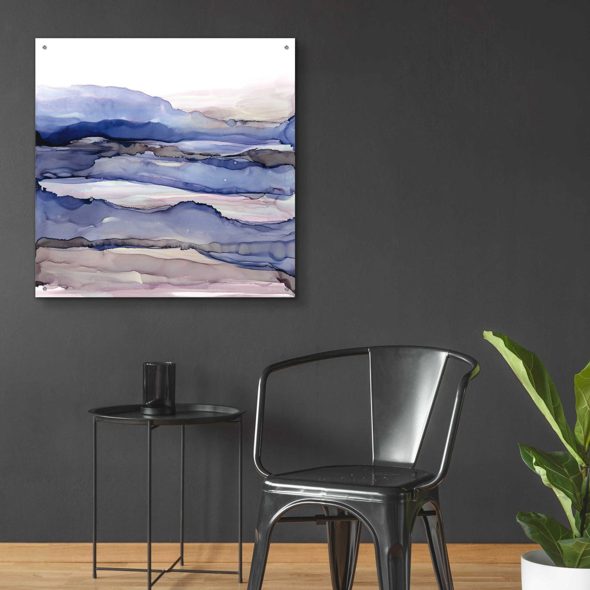 Bluescape IV by Chris Paschke - 36x36 acrylic wall art in a room
