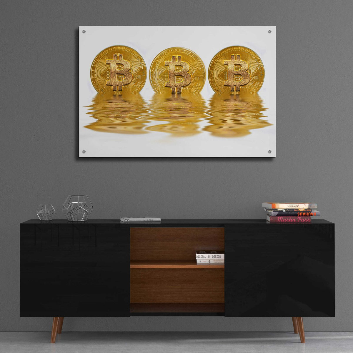 Liquid Gold by Andrea Haase - 36x24 acrylic wall art in a room