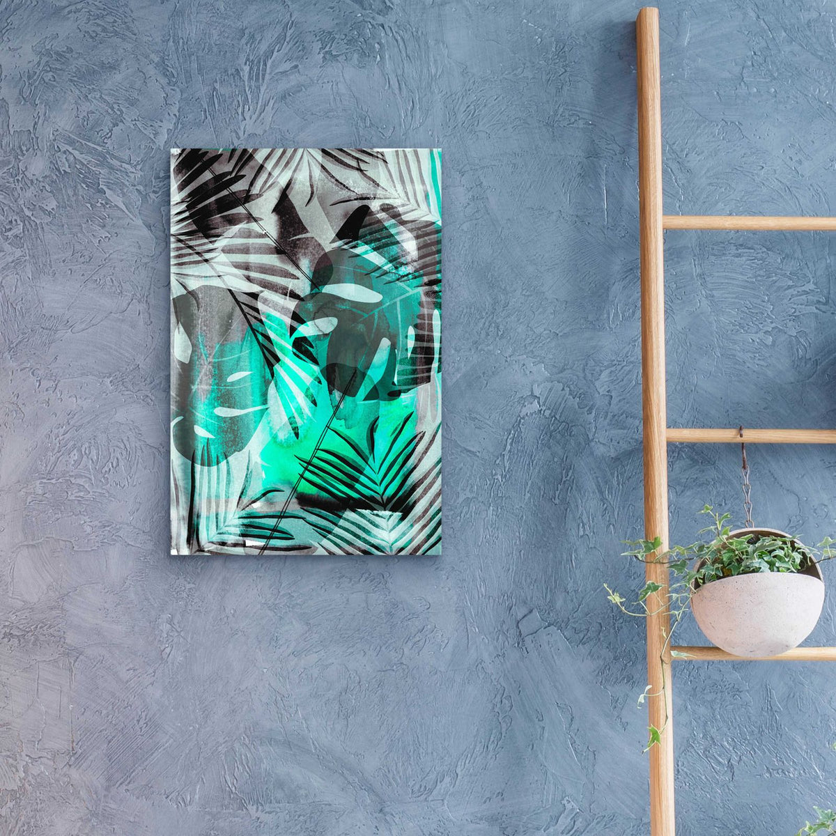 Exotic Adventure Green by Andrea Haase - 16x24 acrylic wall art in a room