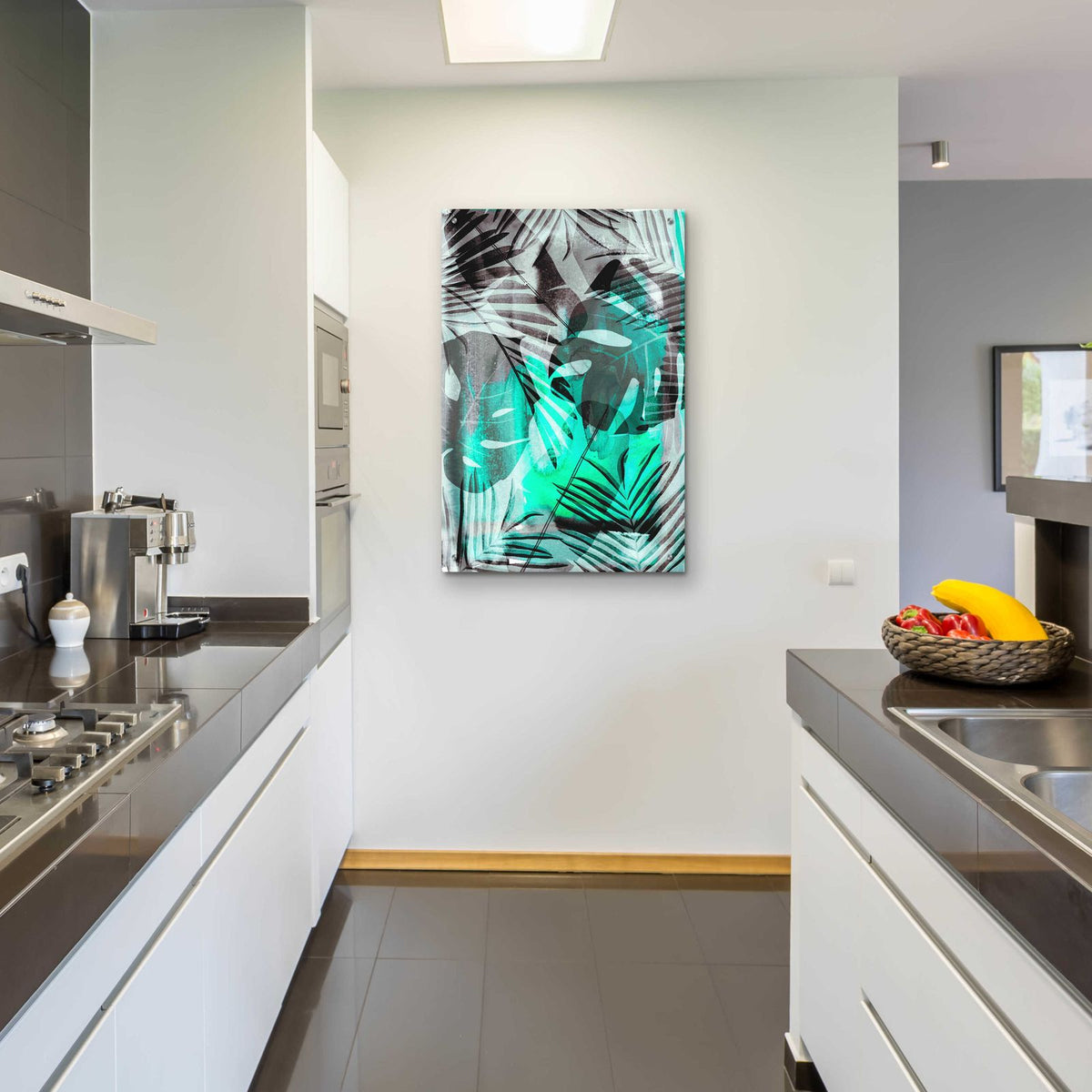 Exotic Adventure Green by Andrea Haase - 24x36 acrylic wall art in a room