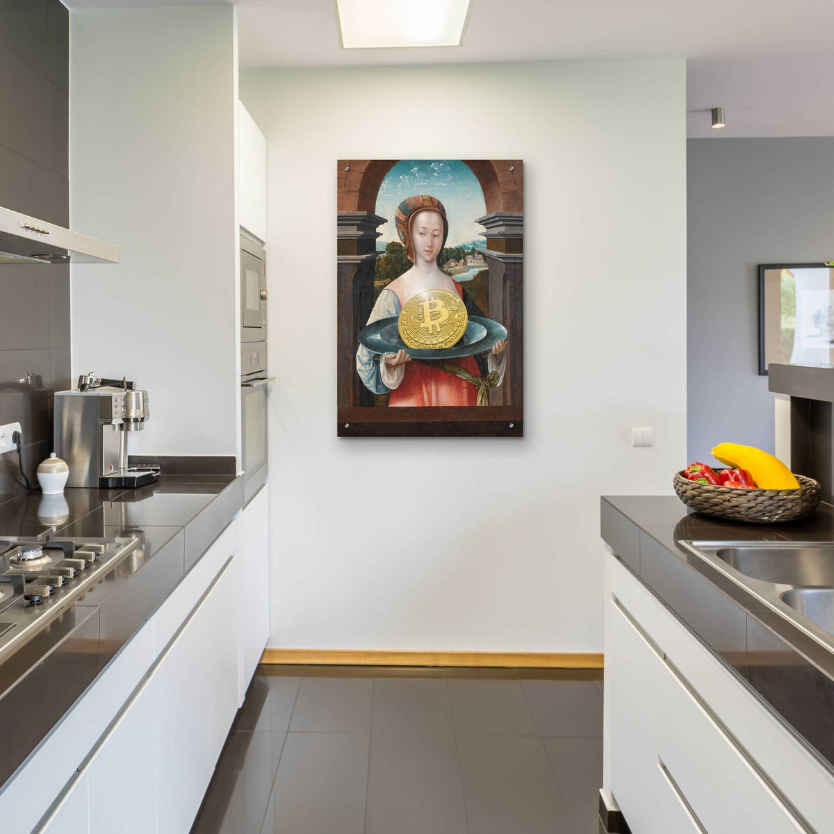 History Meets Future Vi by Andrea Haase - 24x36 acrylic wall art in a room