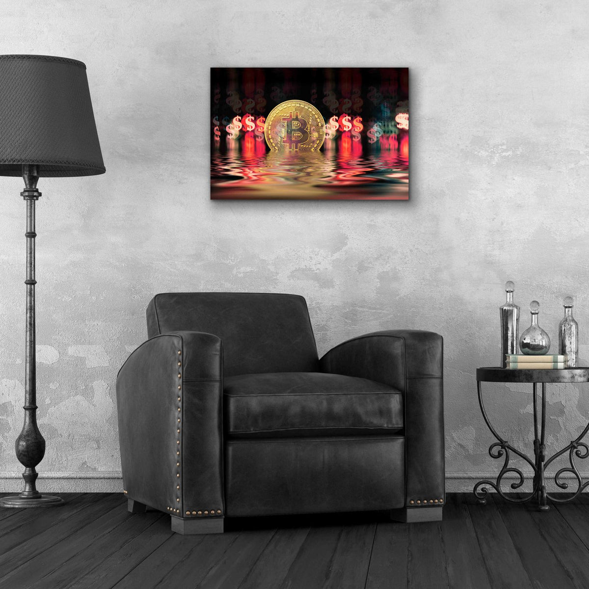Liquidity by Andrea Haase - 24x16 acrylic wall art in a room
