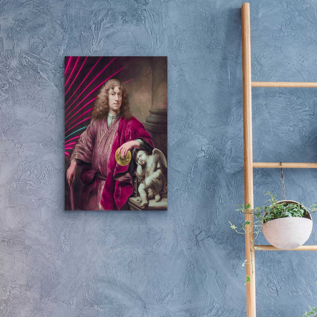 History Meets Future I by Andrea Haase - 16x24 acrylic wall art in a room