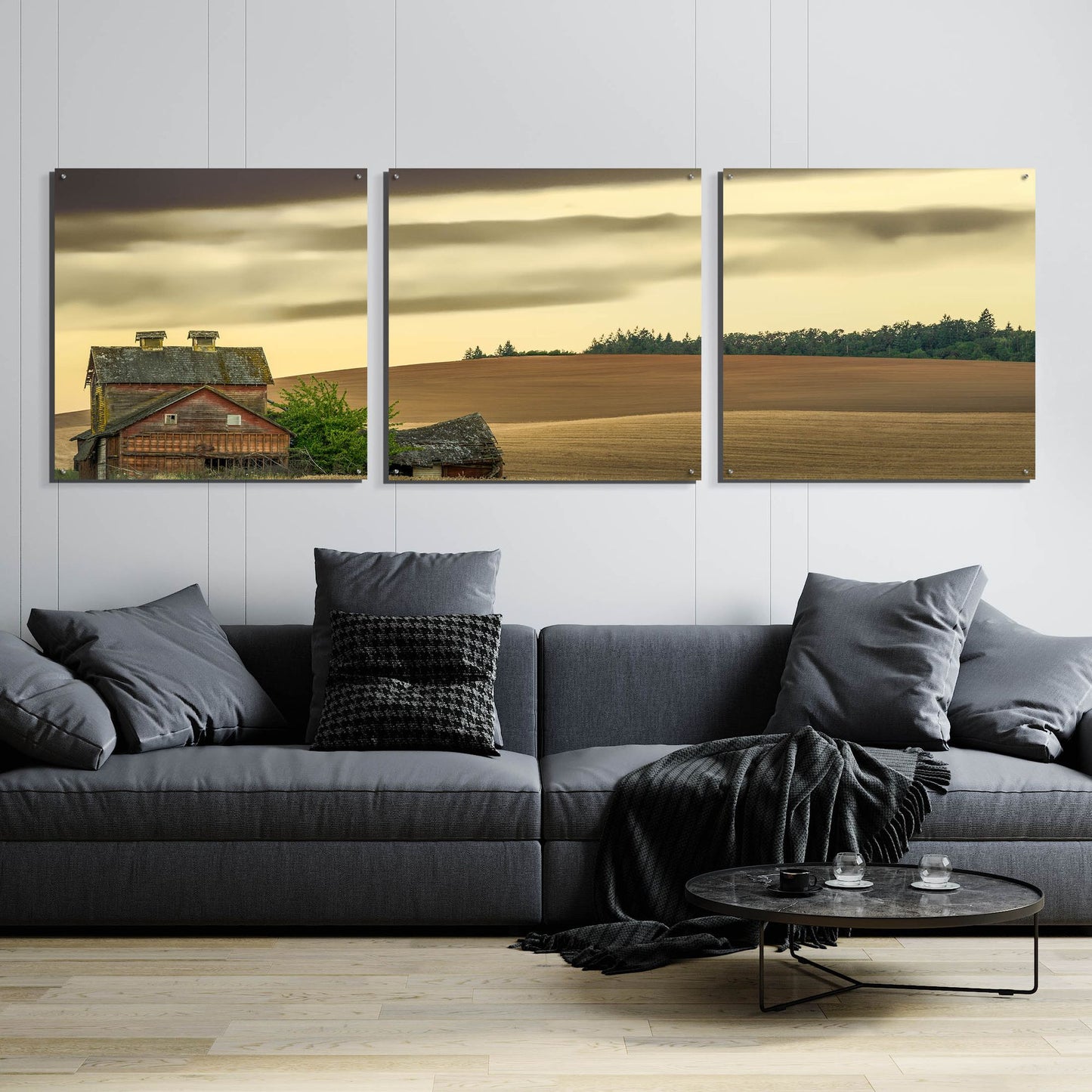 Epic Art 'Abandoned' by Don Schwartz, Acrylic Glass Wall Art, 3 Piece Set,108x36