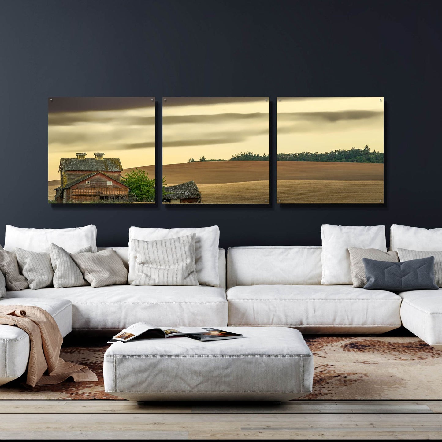 Epic Art 'Abandoned' by Don Schwartz, Acrylic Glass Wall Art, 3 Piece Set,108x36