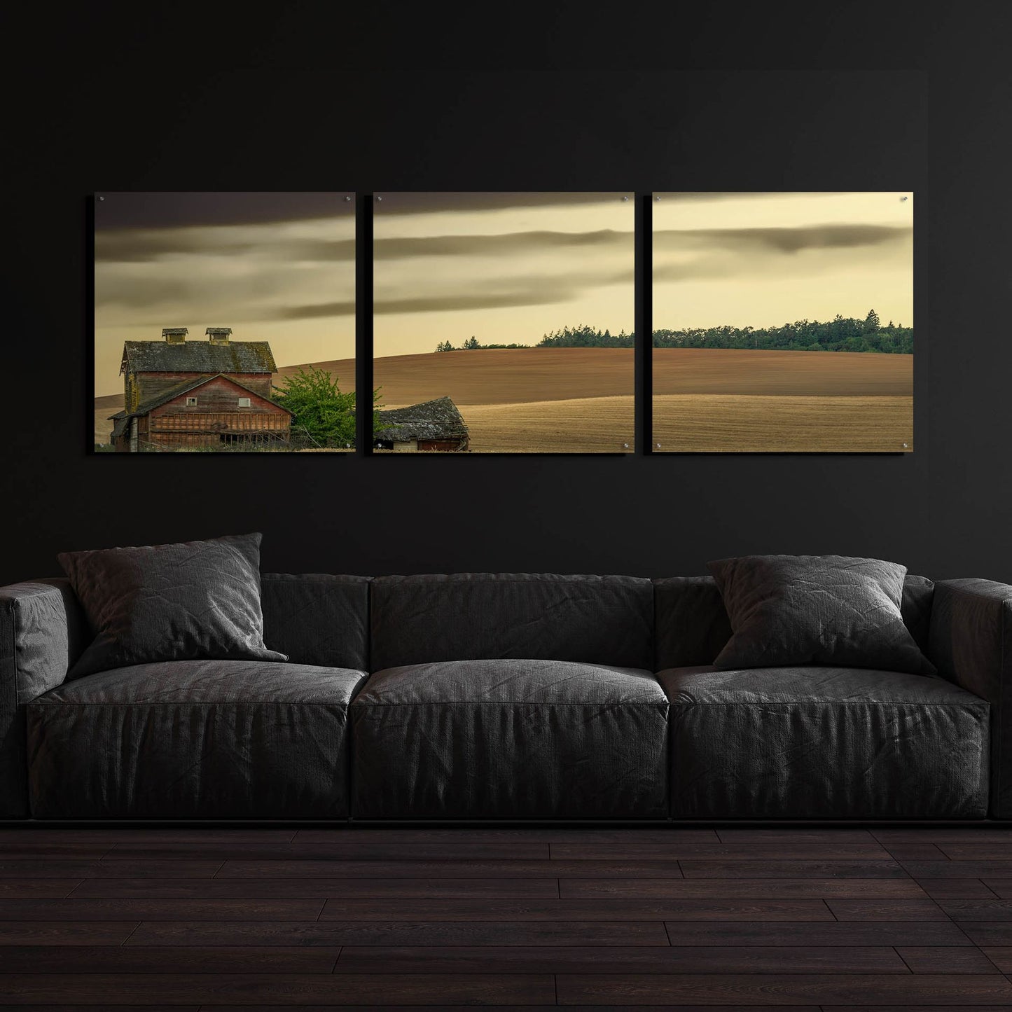 Epic Art 'Abandoned' by Don Schwartz, Acrylic Glass Wall Art, 3 Piece Set,108x36