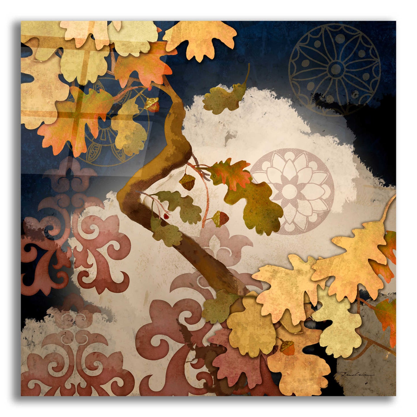 Epic Art 'Clouding Autumn Night' by Evelia Designs Acrylic Glass Wall Art