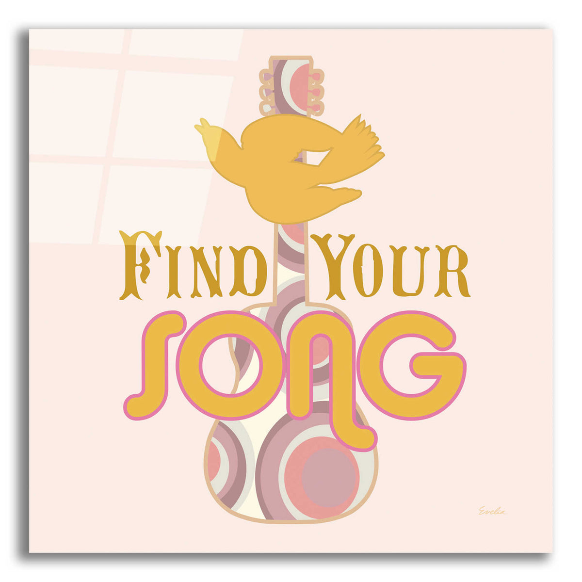 Epic Art 'Find Your Song' by Evelia Designs Acrylic Glass Wall Art