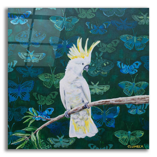 Epic Art 'Yellow Crested by Alana Clumeck Acrylic Glass Wall Art