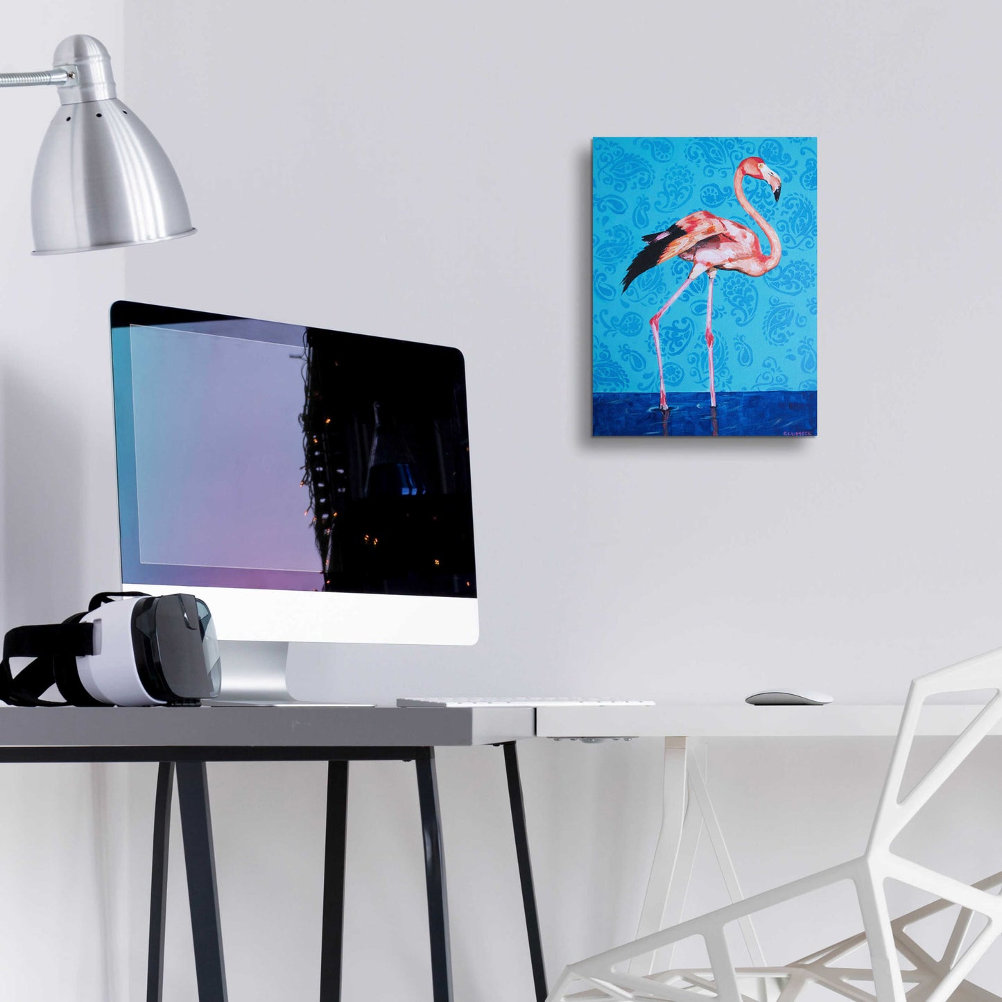 Epic Art 'Flamingo by Alana Clumeck Acrylic Glass Wall Art,12x16