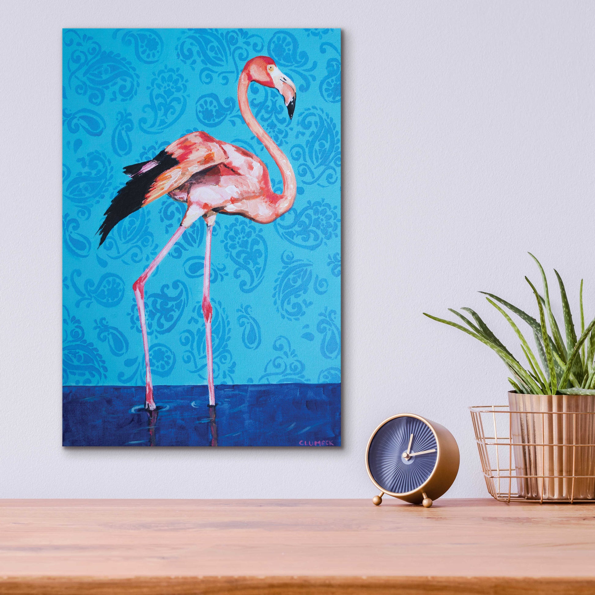 Epic Art 'Flamingo by Alana Clumeck Acrylic Glass Wall Art,12x16