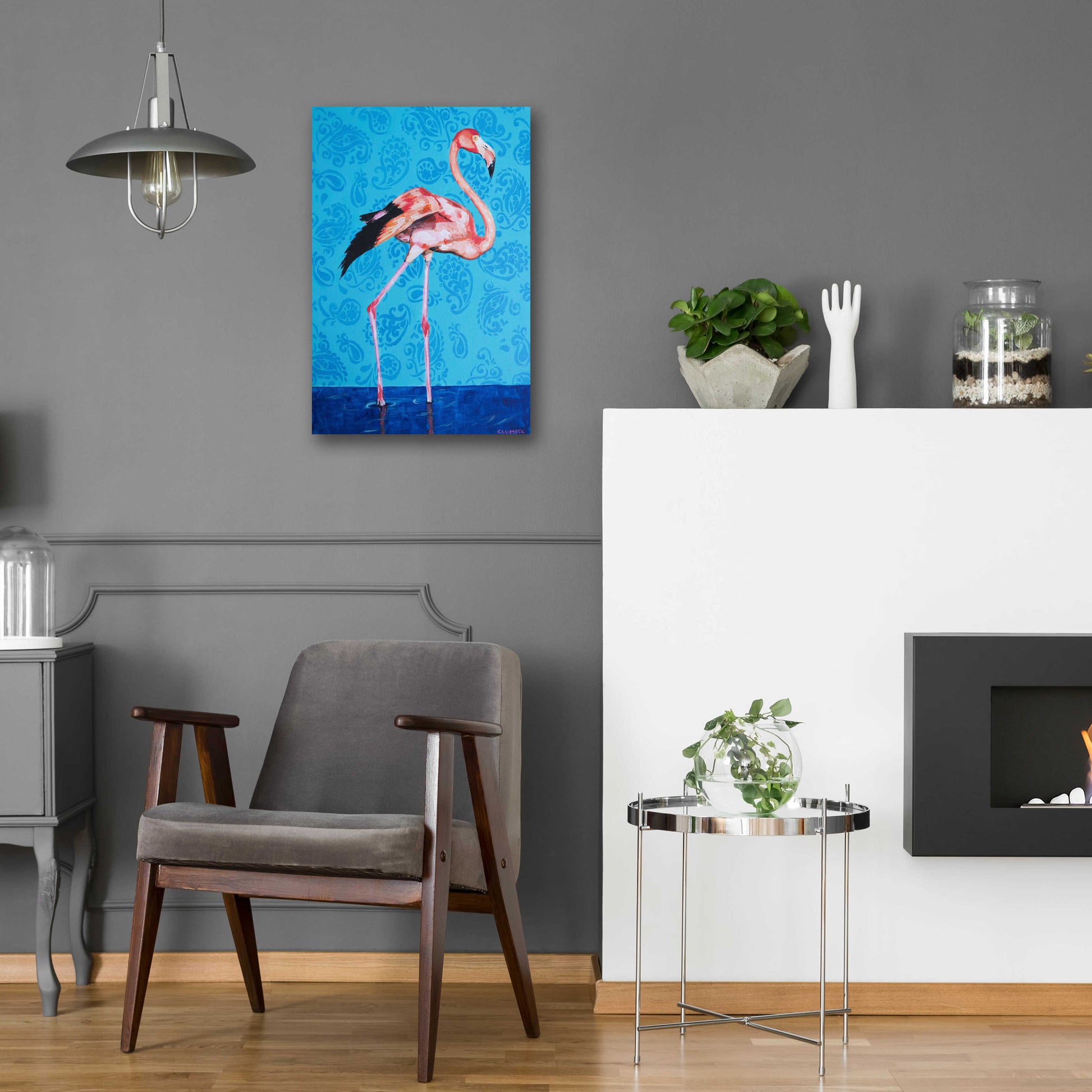 Epic Art 'Flamingo by Alana Clumeck Acrylic Glass Wall Art,16x24