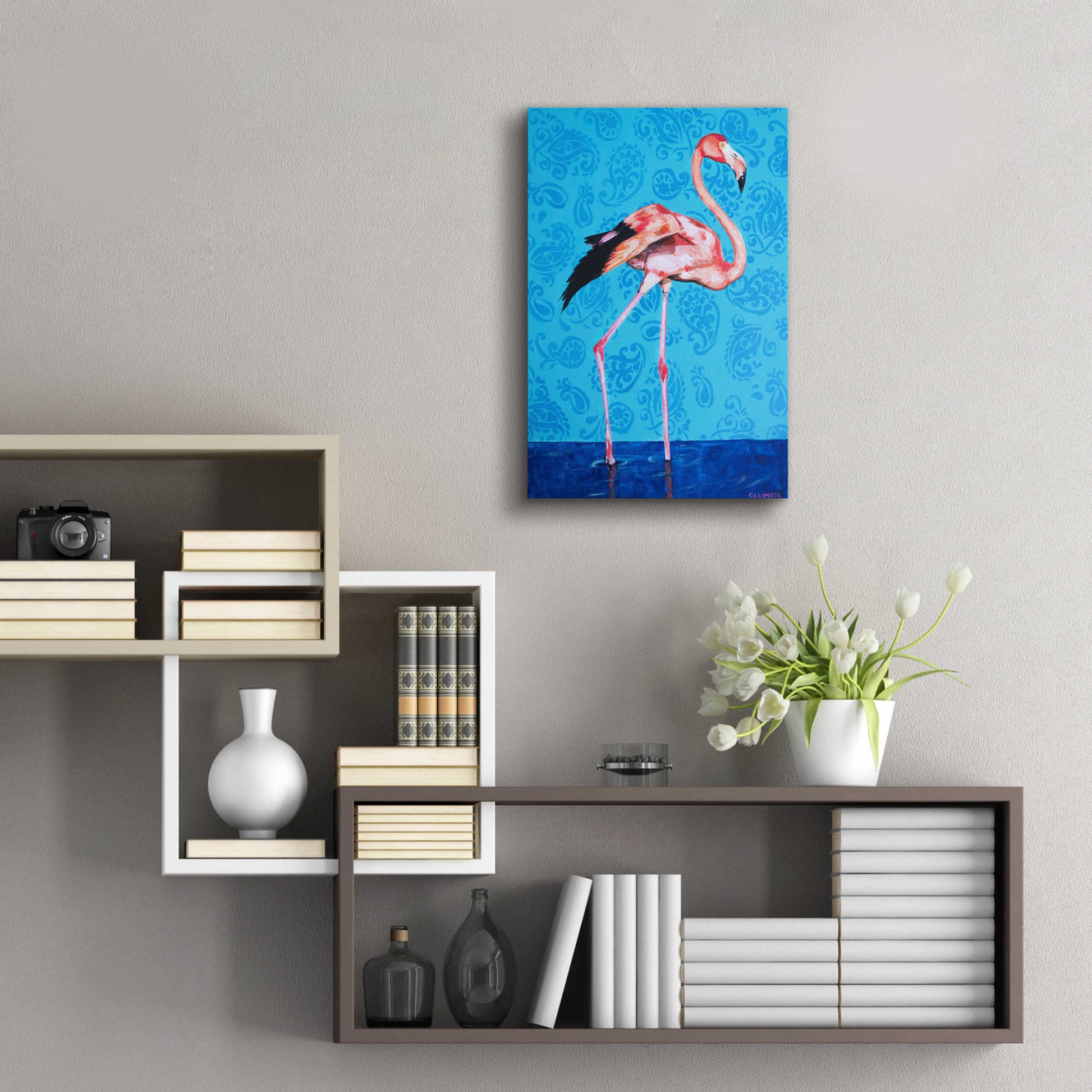 Epic Art 'Flamingo by Alana Clumeck Acrylic Glass Wall Art,16x24