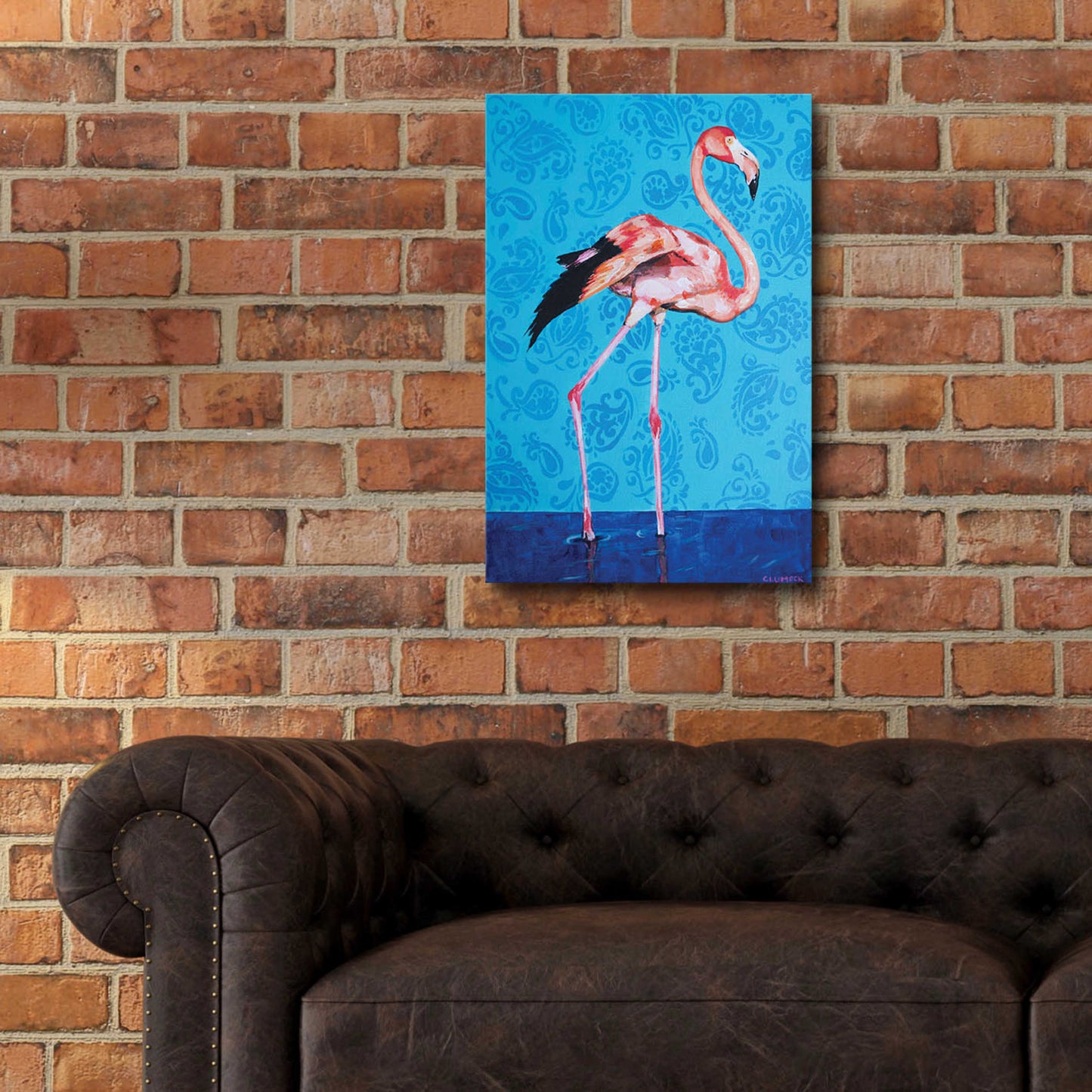 Epic Art 'Flamingo by Alana Clumeck Acrylic Glass Wall Art,16x24