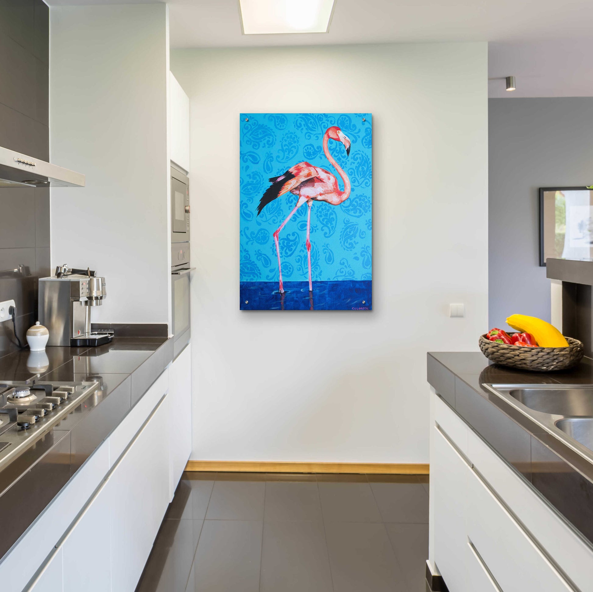 Epic Art 'Flamingo by Alana Clumeck Acrylic Glass Wall Art,24x36