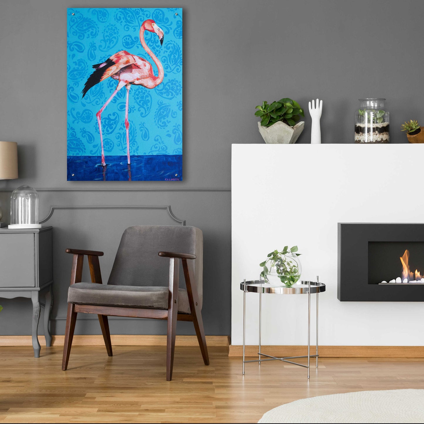 Epic Art 'Flamingo by Alana Clumeck Acrylic Glass Wall Art,24x36