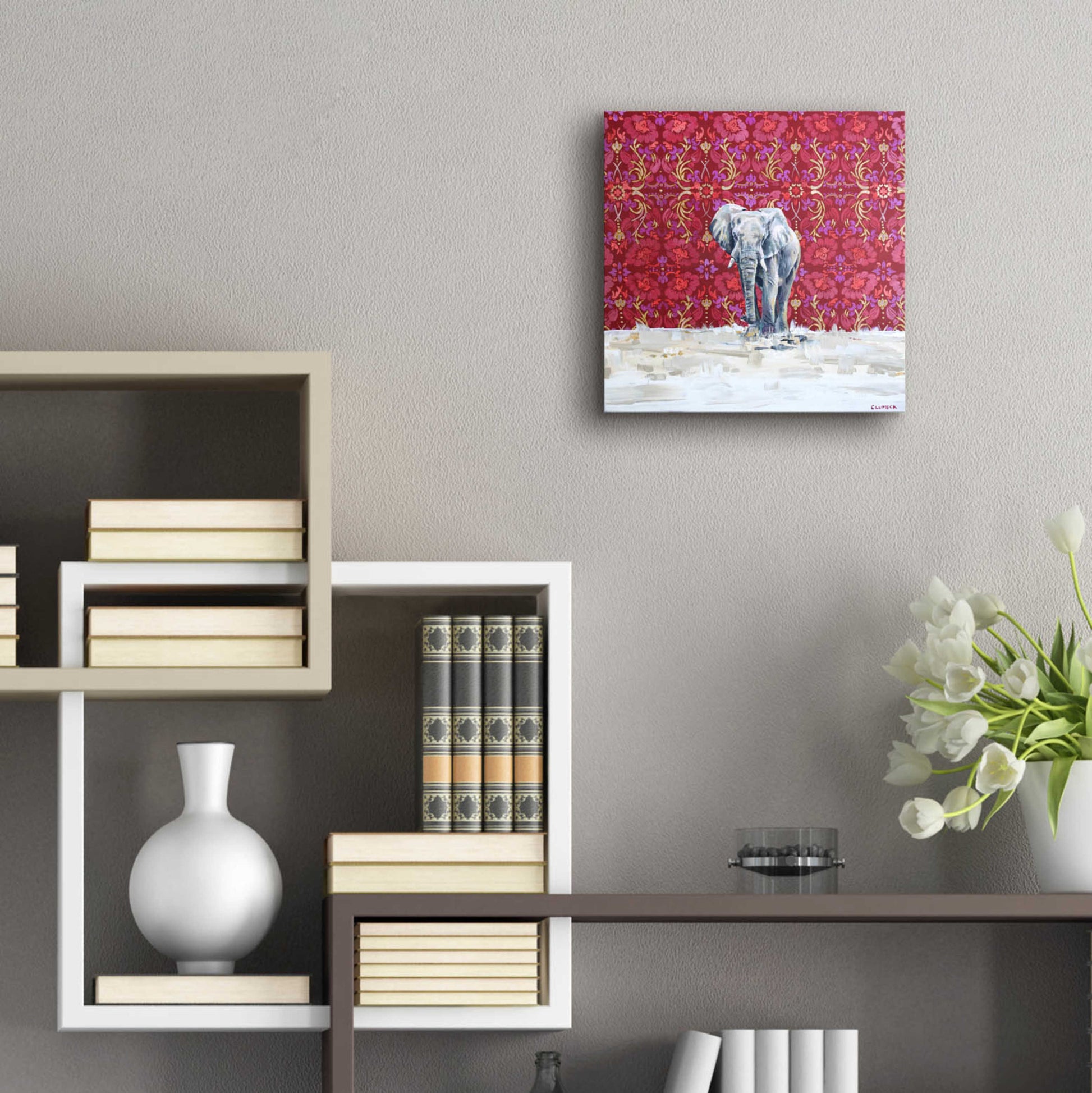 Epic Art 'Elephant by Alana Clumeck Acrylic Glass Wall Art,12x12