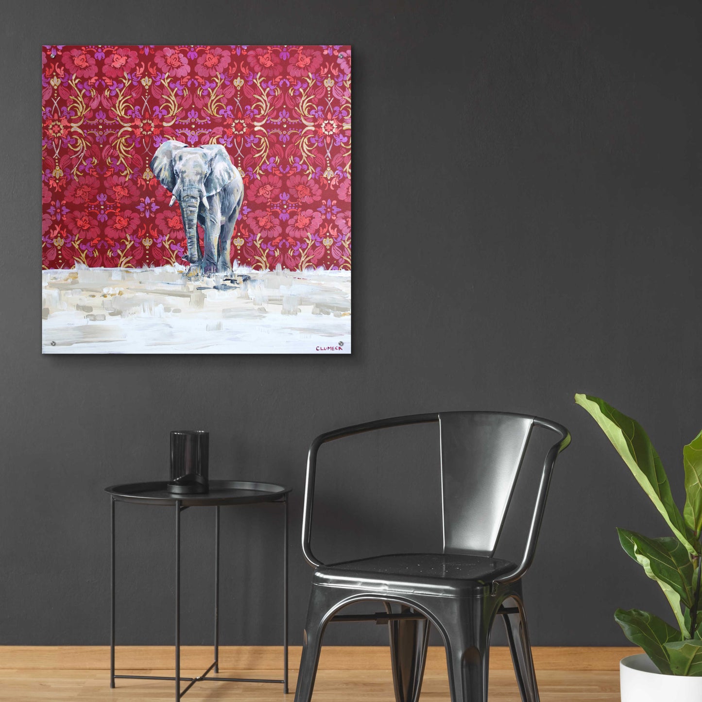 Epic Art 'Elephant by Alana Clumeck Acrylic Glass Wall Art,36x36