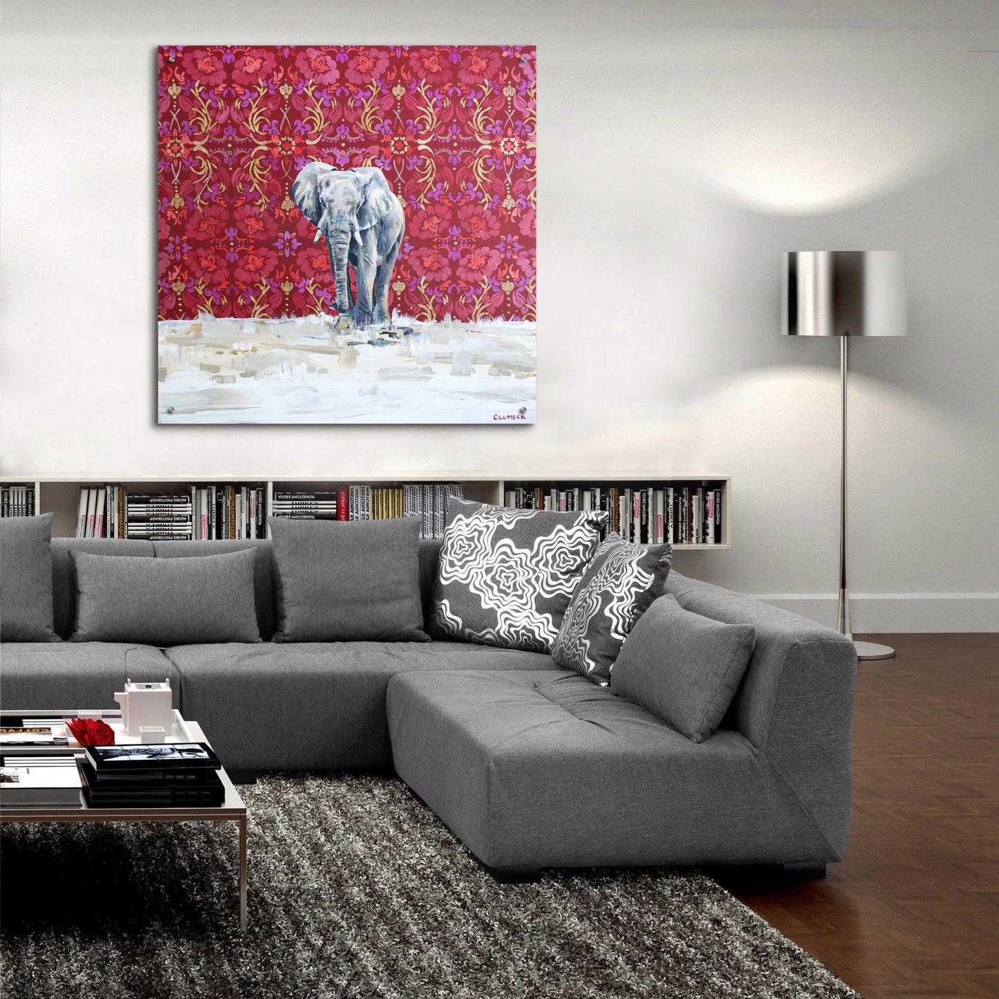 Epic Art 'Elephant by Alana Clumeck Acrylic Glass Wall Art,36x36