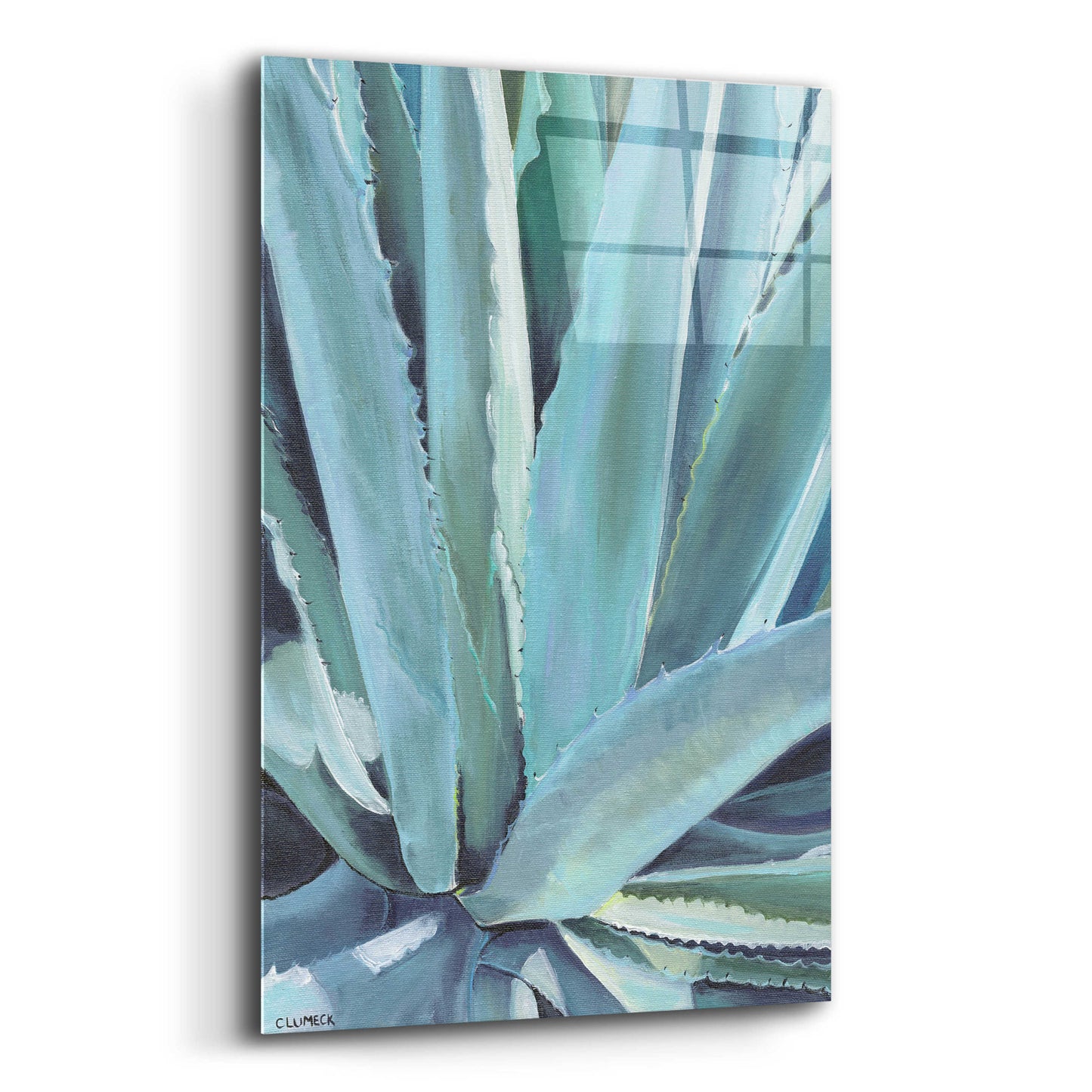 Epic Art 'Blue Agave by Alana Clumeck Acrylic Glass Wall Art,12x16