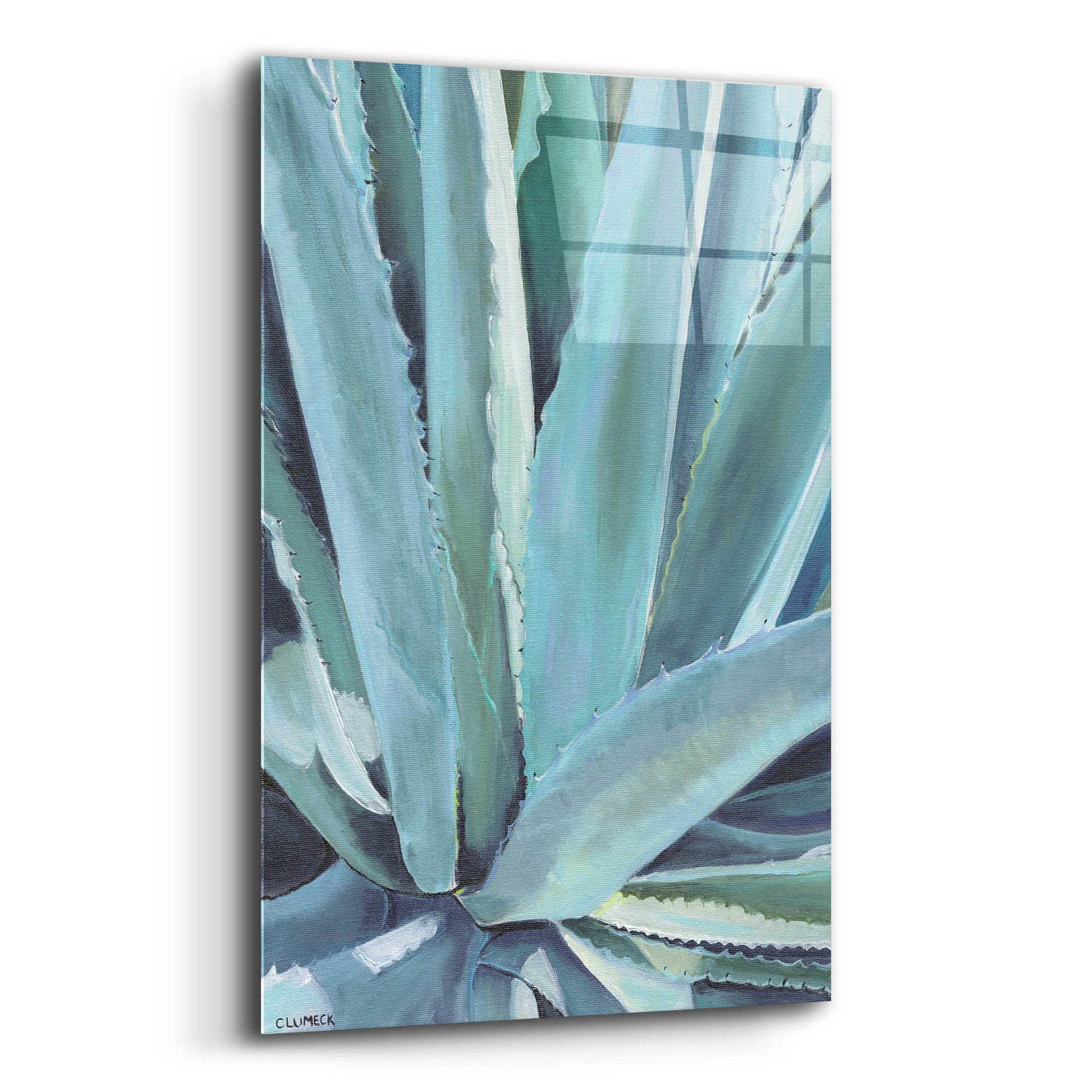 Epic Art 'Blue Agave by Alana Clumeck Acrylic Glass Wall Art,12x16