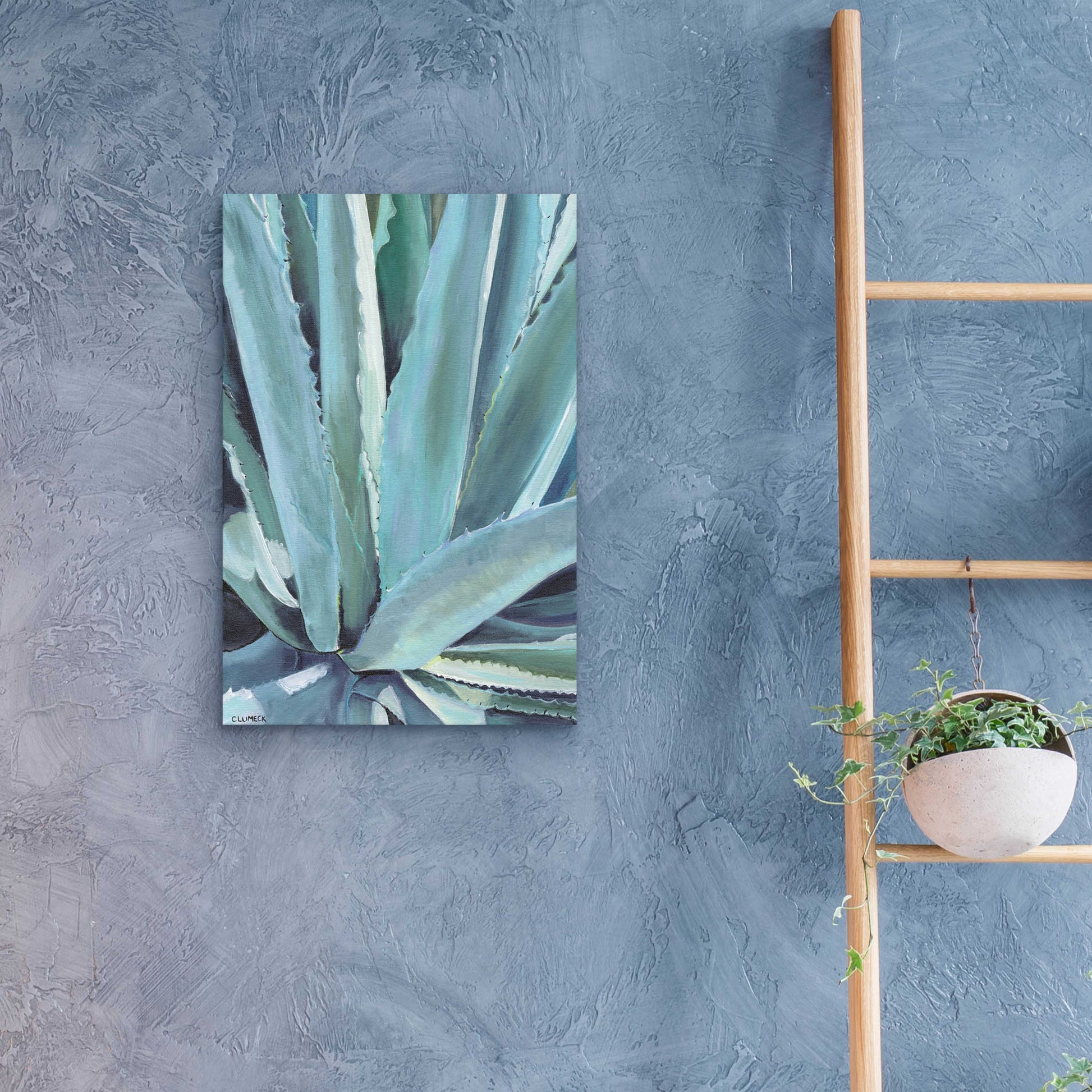 Epic Art 'Blue Agave by Alana Clumeck Acrylic Glass Wall Art,16x24