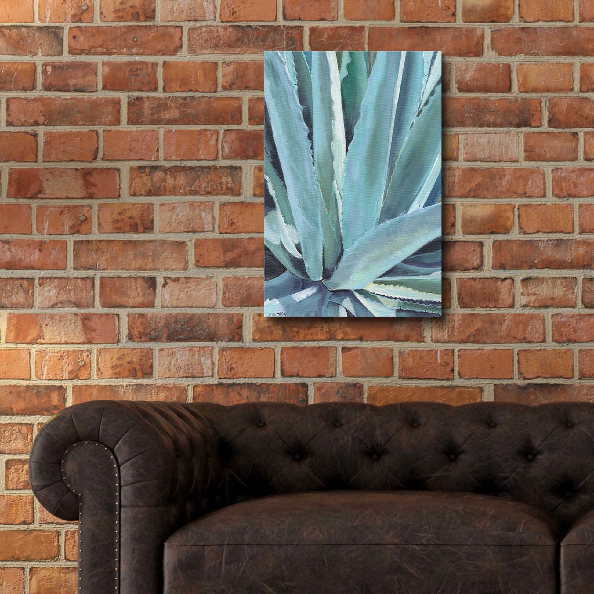 Epic Art 'Blue Agave by Alana Clumeck Acrylic Glass Wall Art,16x24