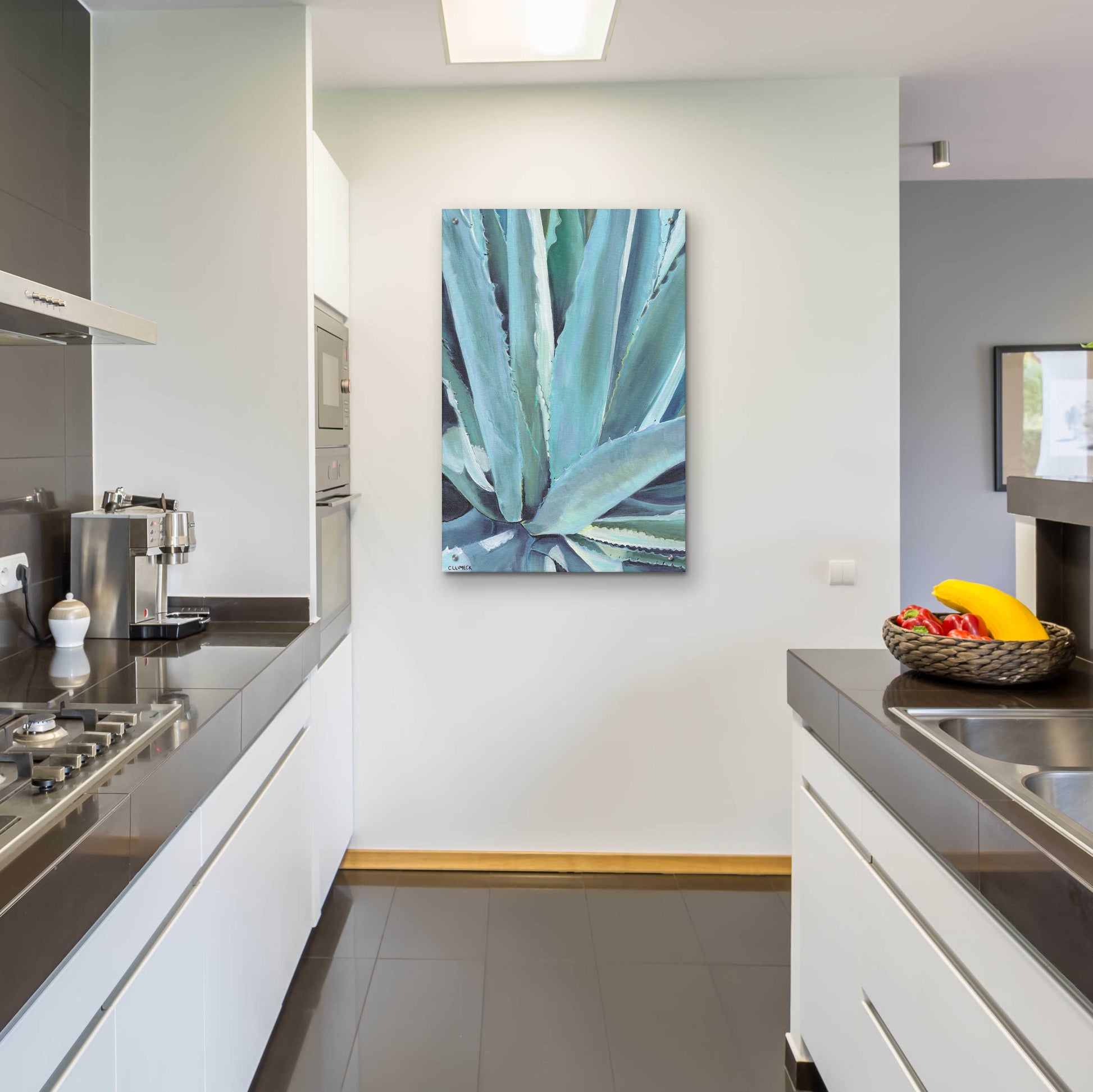 Epic Art 'Blue Agave by Alana Clumeck Acrylic Glass Wall Art,24x36