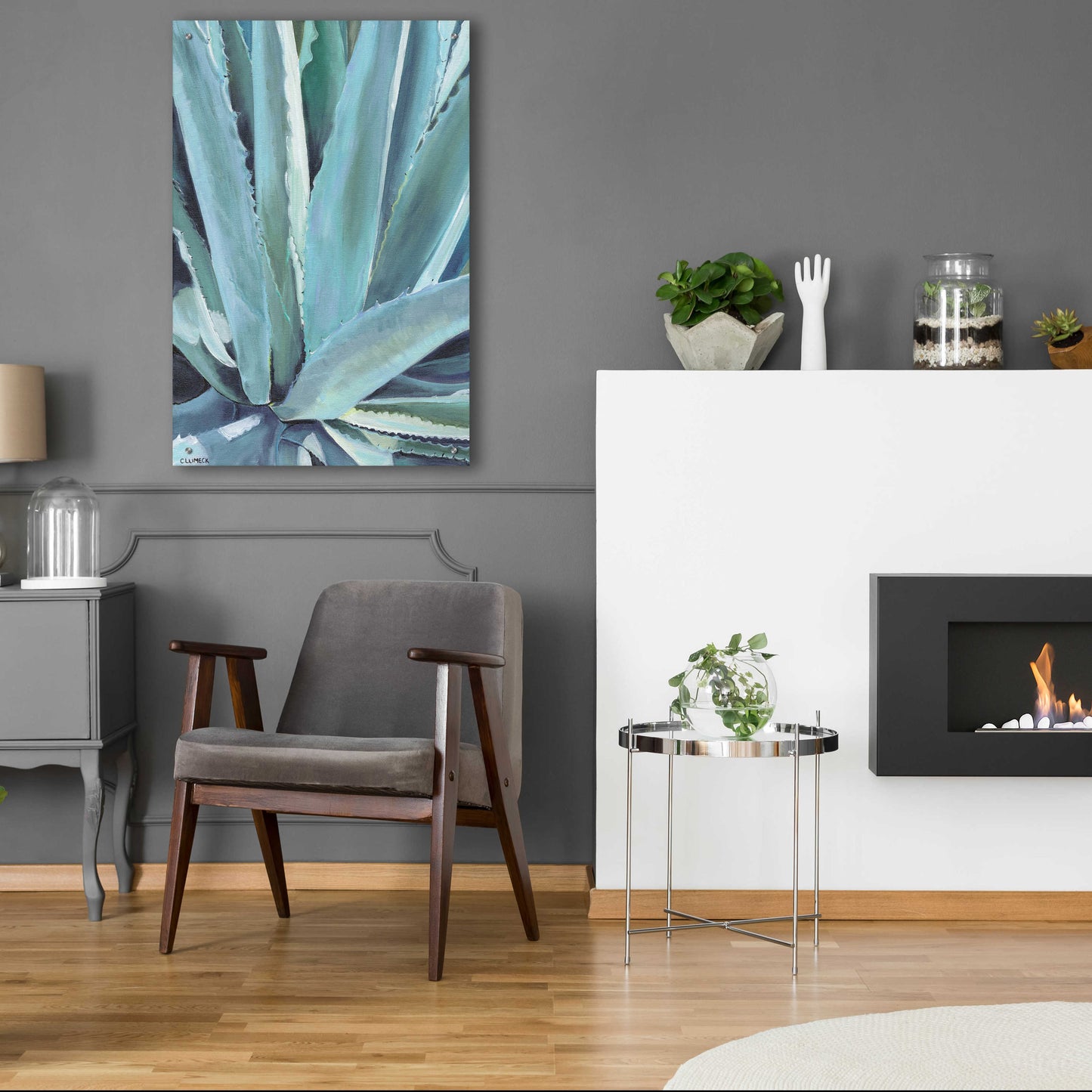 Epic Art 'Blue Agave by Alana Clumeck Acrylic Glass Wall Art,24x36