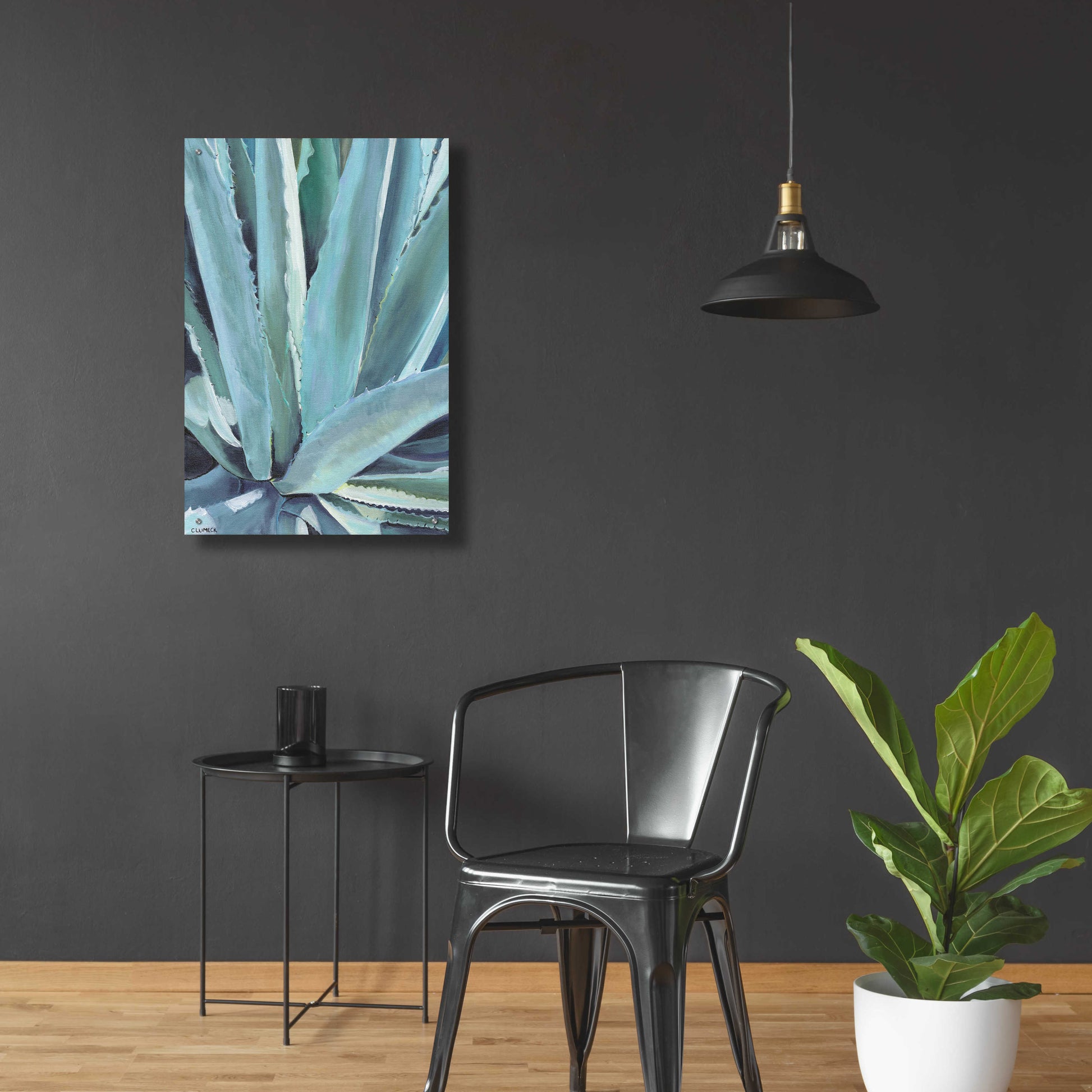 Epic Art 'Blue Agave by Alana Clumeck Acrylic Glass Wall Art,24x36