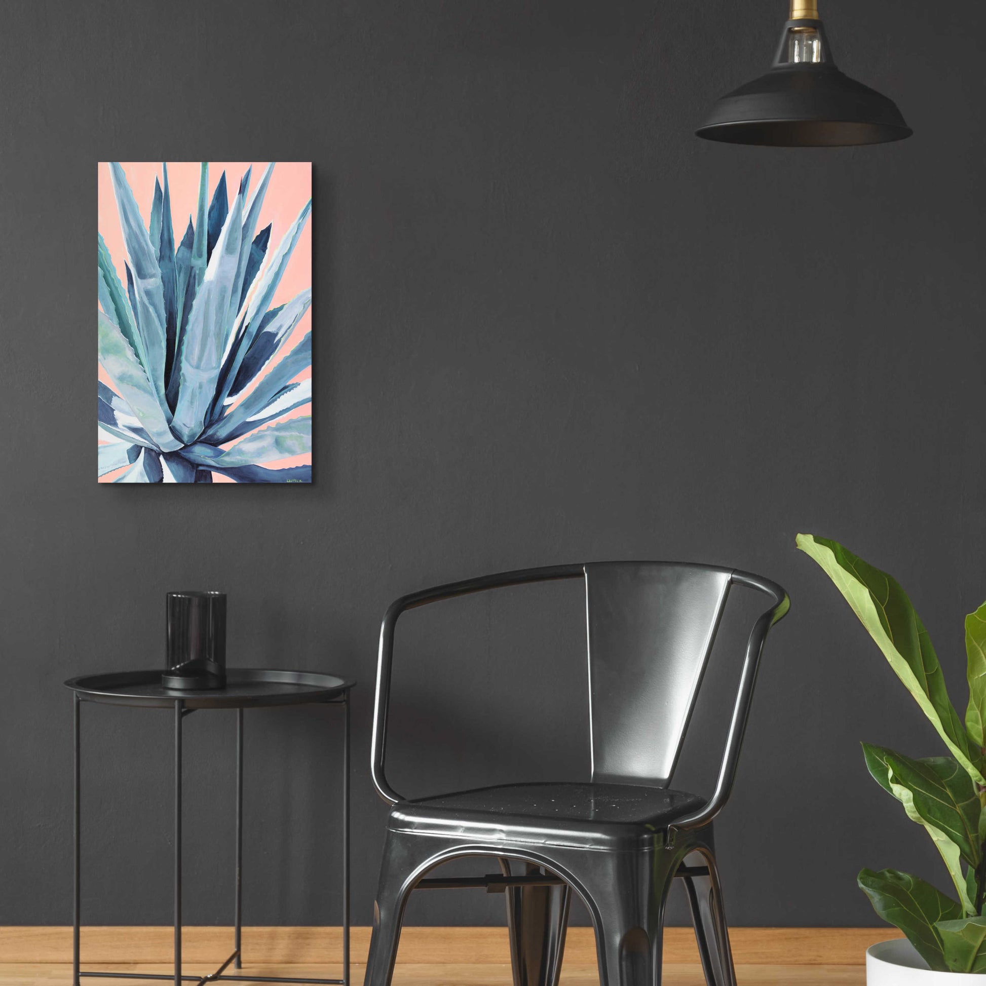 Epic Art 'Agave With Coral by Alana Clumeck Acrylic Glass Wall Art,16x24