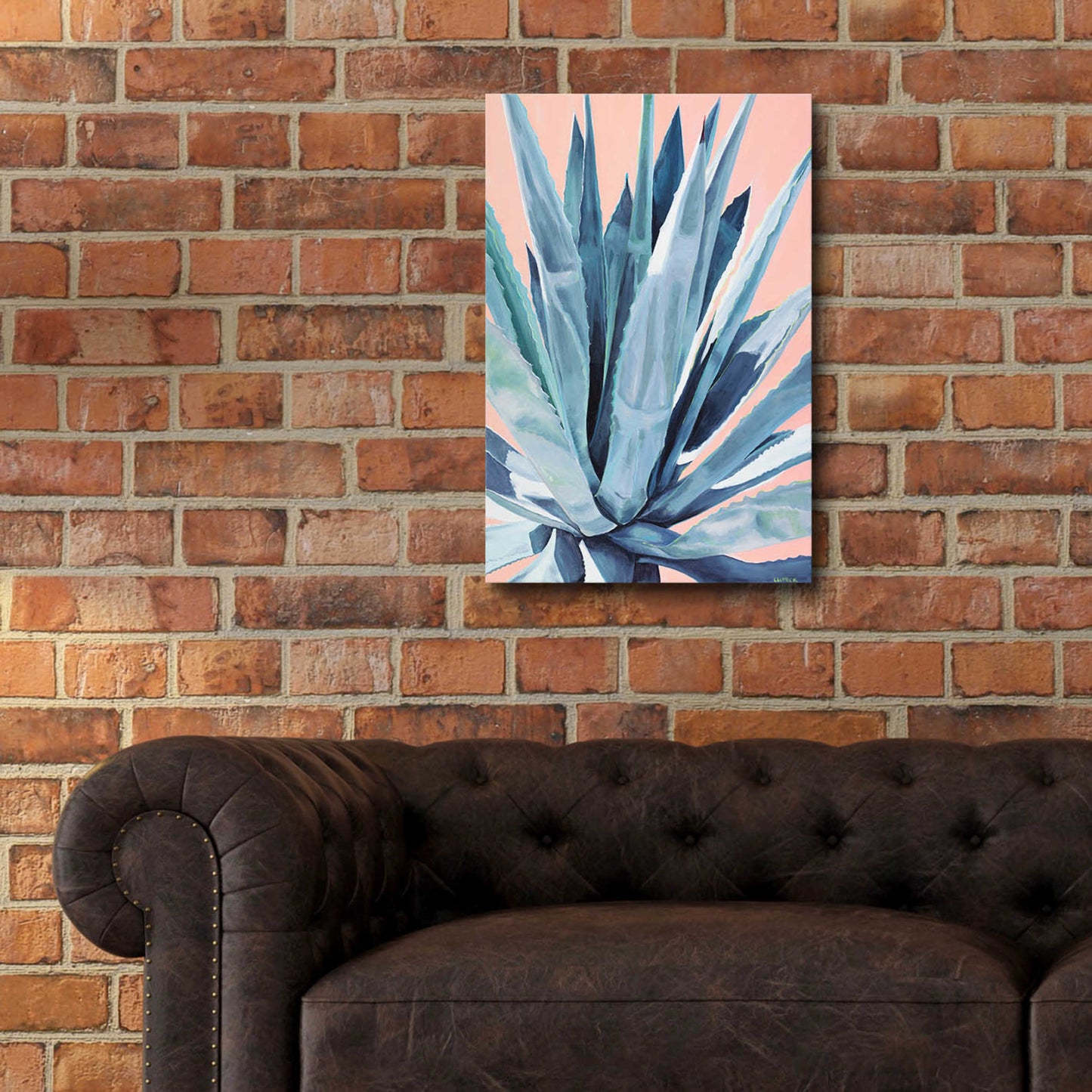 Epic Art 'Agave With Coral by Alana Clumeck Acrylic Glass Wall Art,16x24