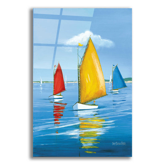 Epic Art  'Newport Regatta'  by Sally Caldwell Fisher, Acrylic Glass Wall Art