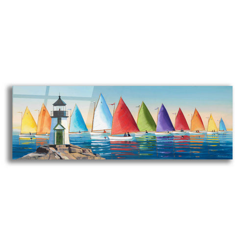 Epic Art  'After the Races'  by Sally Caldwell Fisher, Acrylic Glass Wall Art