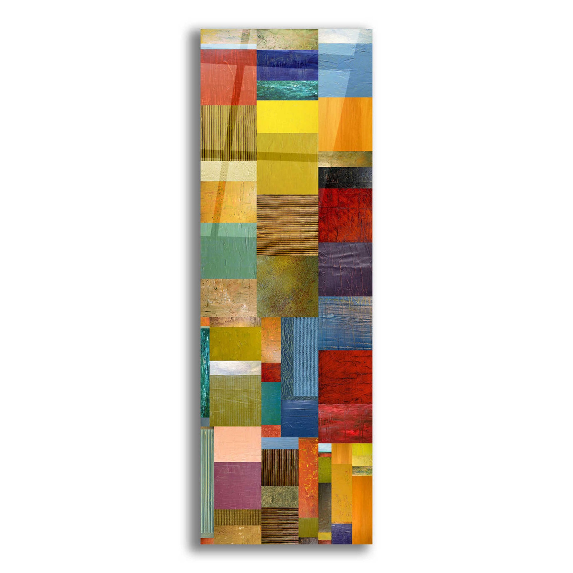 Epic Art 'Color Panels with Water and Waves' by Michelle Calkins, Acrylic Glass Wall Art