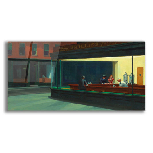 Epic Art 'Nighthawks, 1942' by Edward Hopper, Acrylic Glass Wall Art